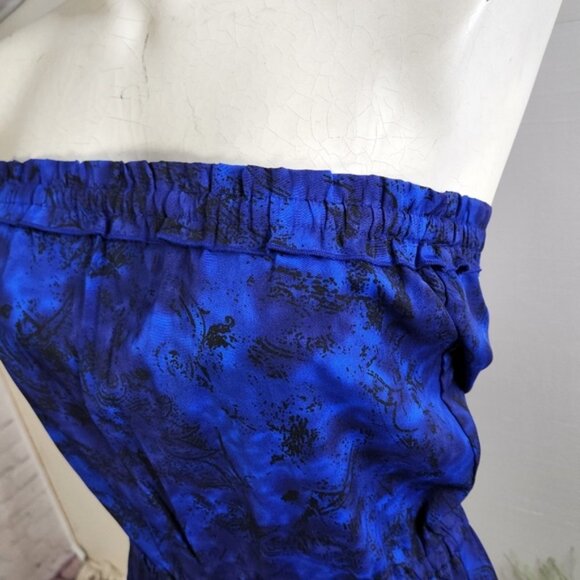 Staring At Stars Urban Outfitters Blue Floral Strapless Mini Dress Sundress - Picture 4 of 8